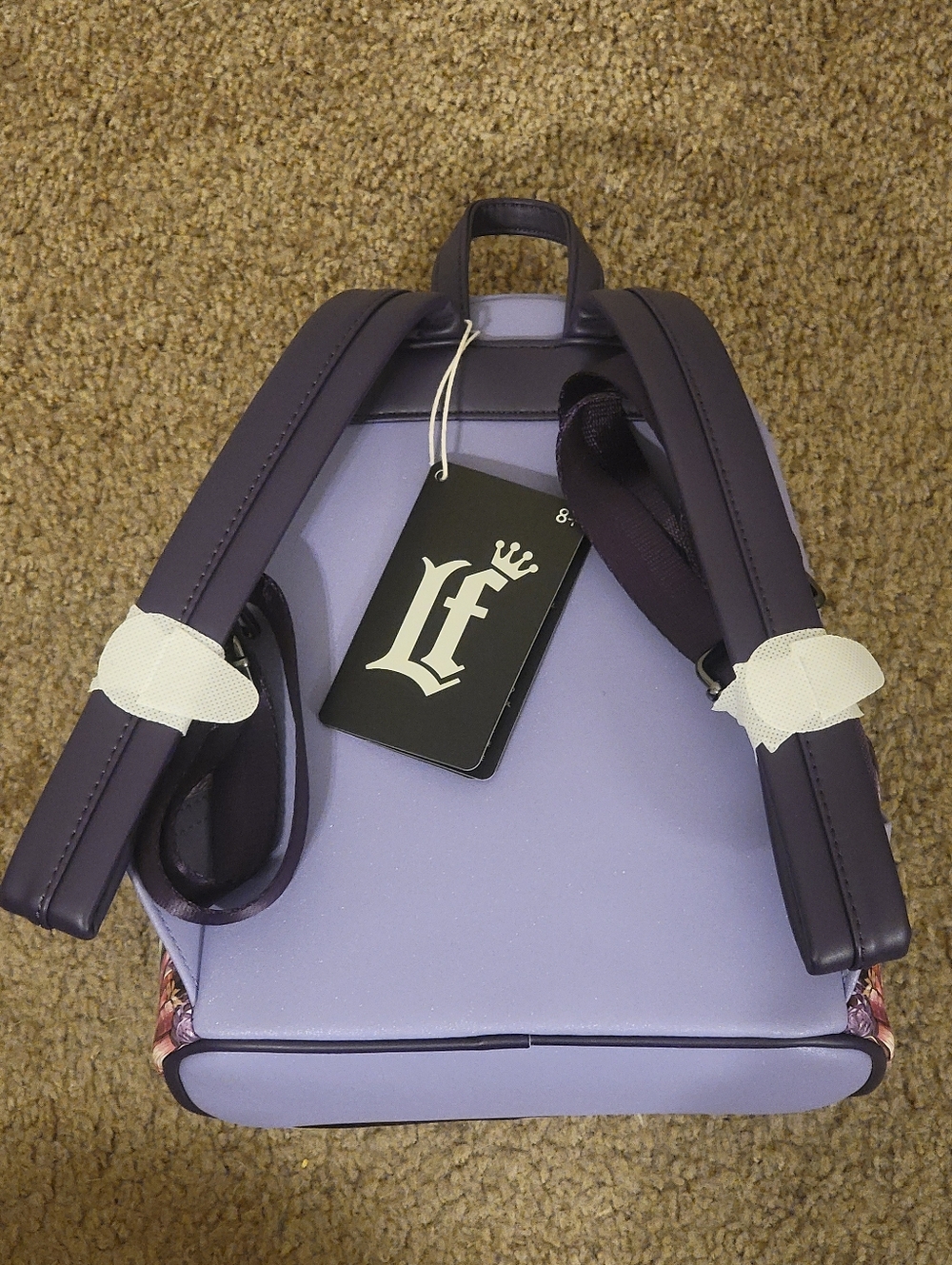 Loungefly Purple Dark Genre /Gothic Raven Mini Backpack NWT - Picture 2 of 5